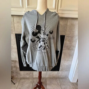 TOKYO DISNEY RESORT MICKEY MOUSE Hoodie Gray Halloween Classic Vintage Design XL
